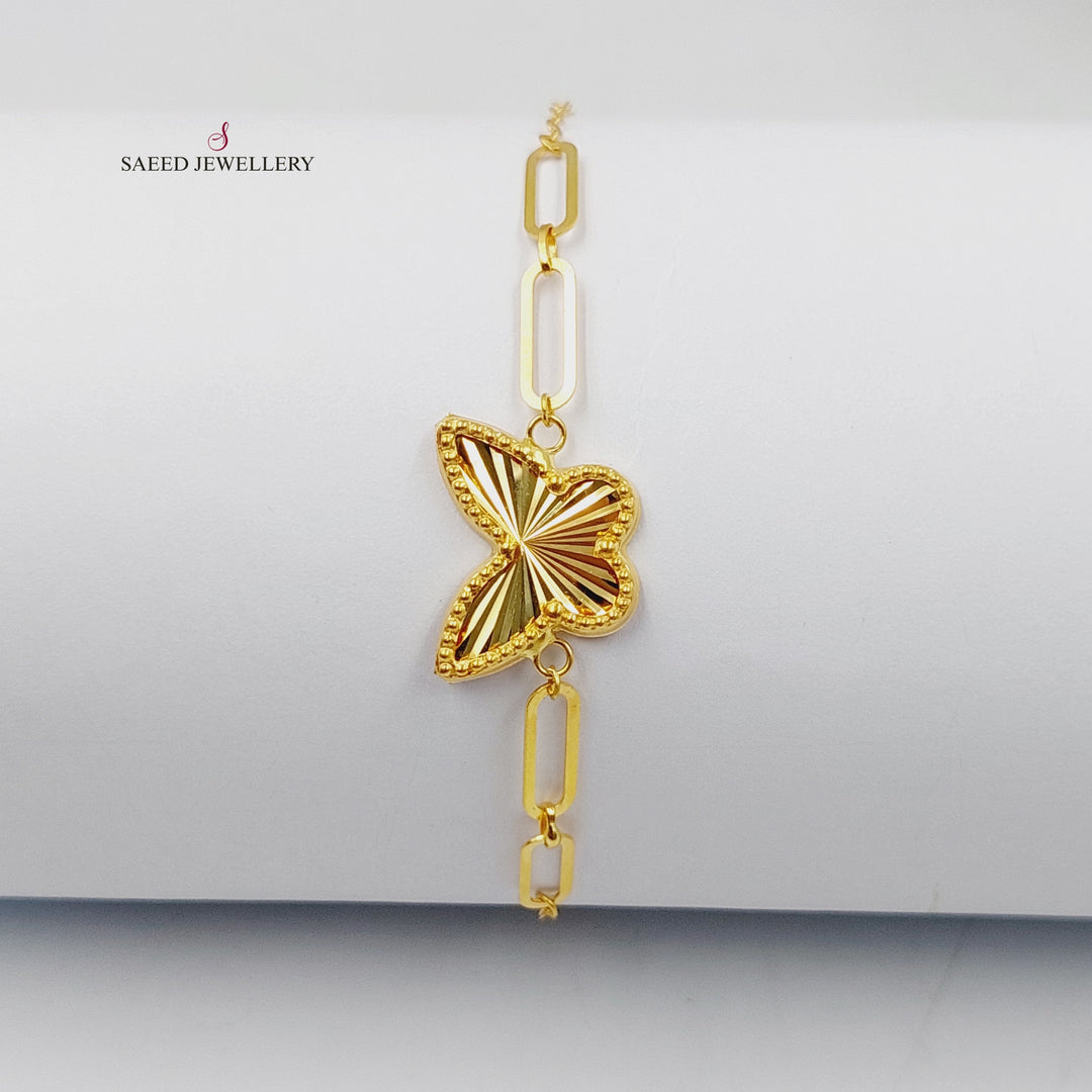 18K Gold Butterfly Bracelet by Saeed Jewelry - Image 1