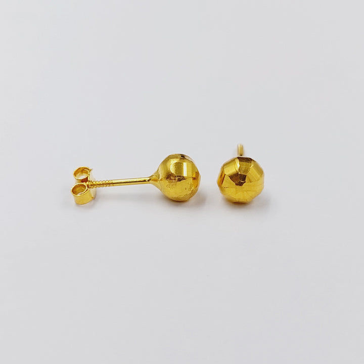 18K Gold Children's Screw Earrings by Saeed Jewelry - Image 1