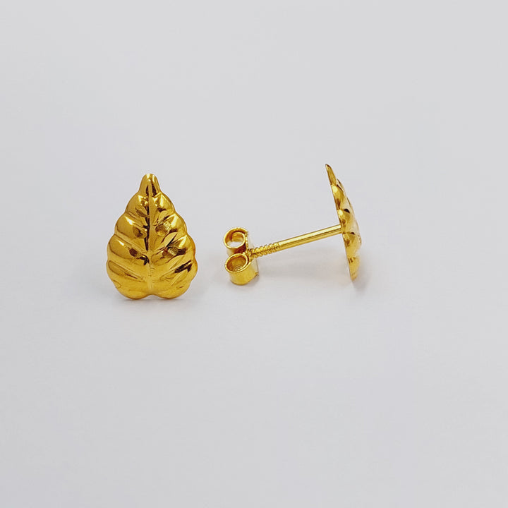 18K Gold Children's Screw Earrings by Saeed Jewelry - Image 4