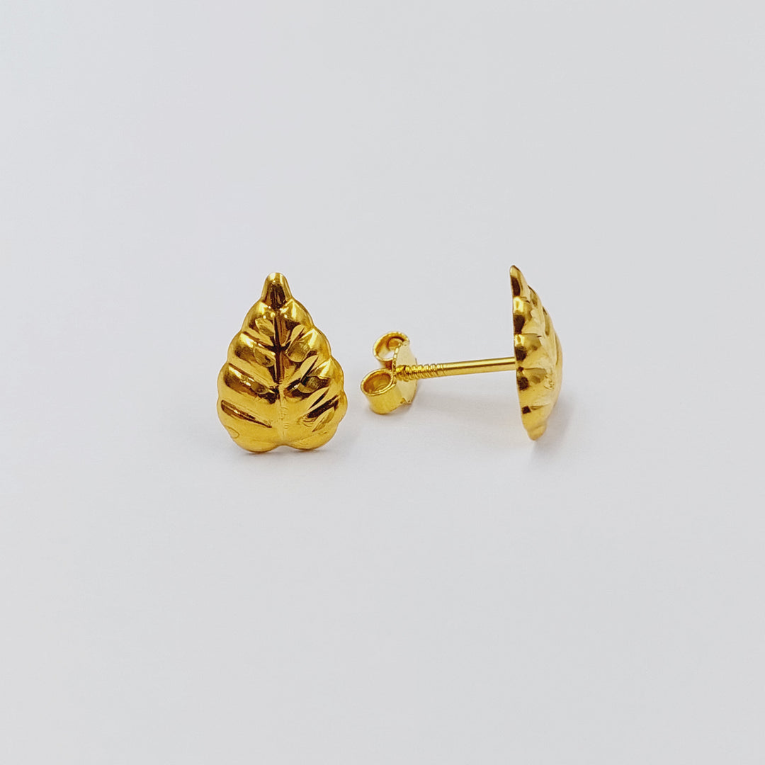 18K Gold Children's Screw Earrings by Saeed Jewelry - Image 5