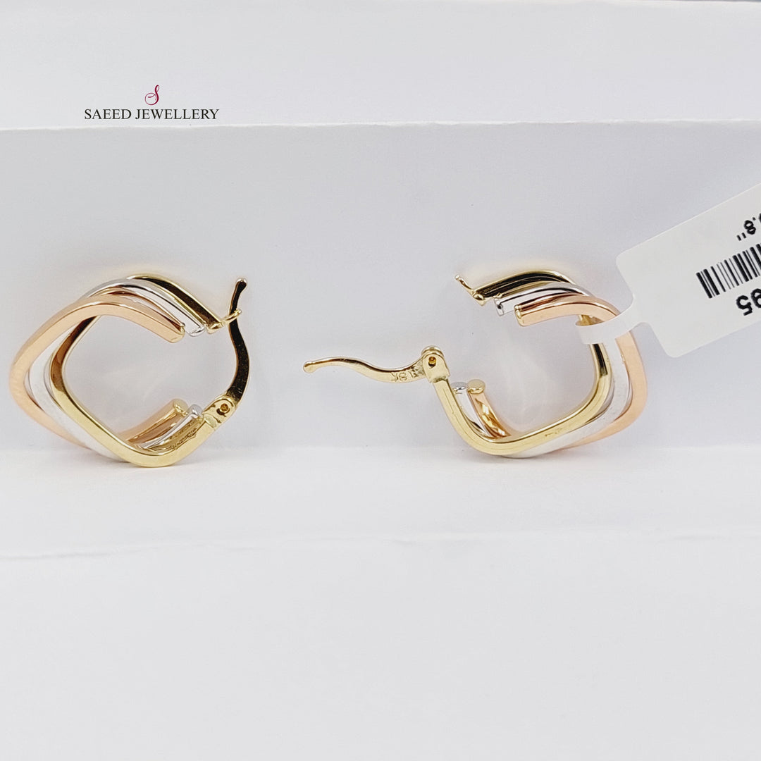 18K Gold Deluxe Hoop Earrings by Saeed Jewelry - Image 6