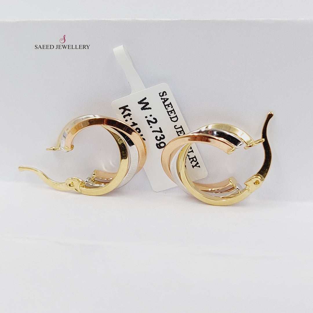 18K Gold Deluxe Hoop Earrings by Saeed Jewelry - Image 4