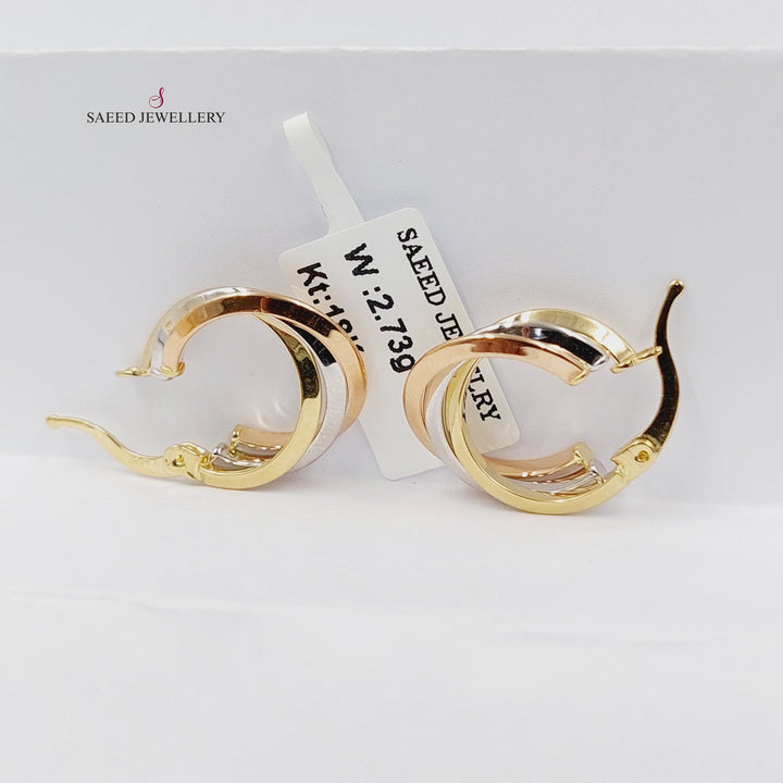 18K Gold Deluxe Hoop Earrings by Saeed Jewelry - Image 4