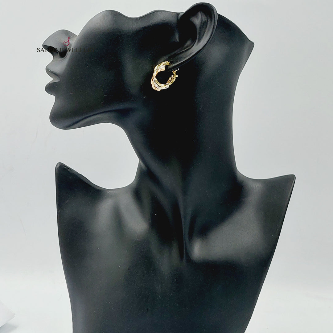 18K Gold Deluxe Hoop Earrings by Saeed Jewelry - Image 5