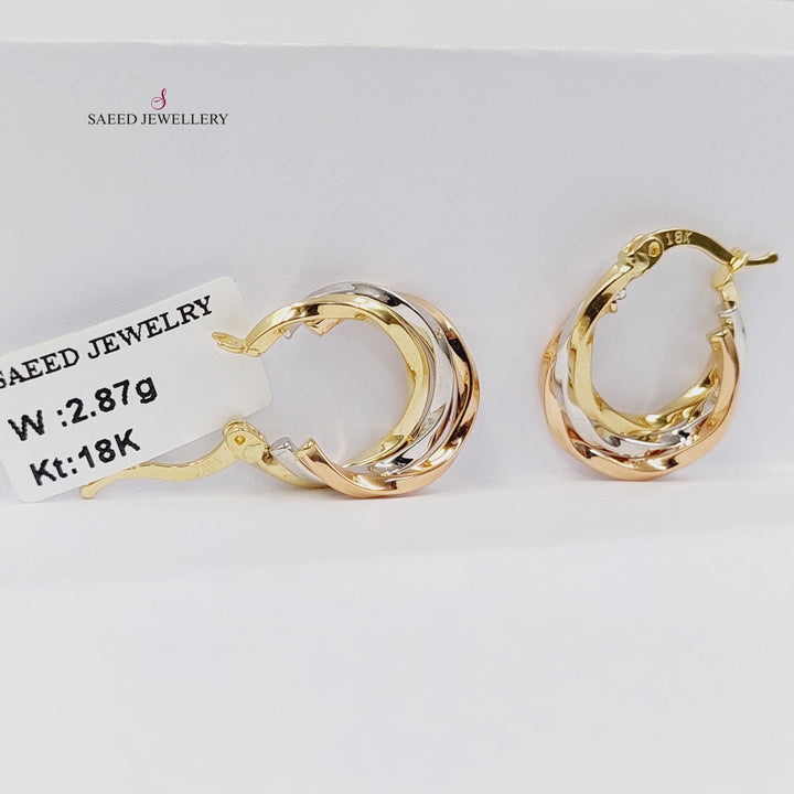 18K Gold Deluxe Hoop Earrings by Saeed Jewelry - Image 3