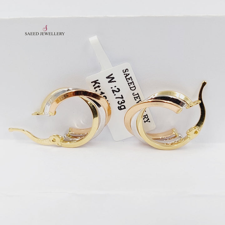 18K Gold Deluxe Hoop Earrings by Saeed Jewelry - Image 5