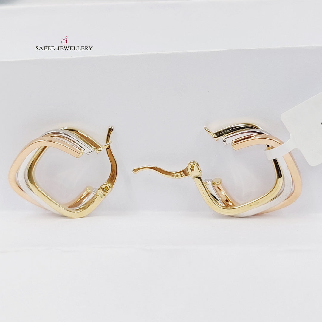 18K Gold Deluxe Hoop Earrings by Saeed Jewelry - Image 3