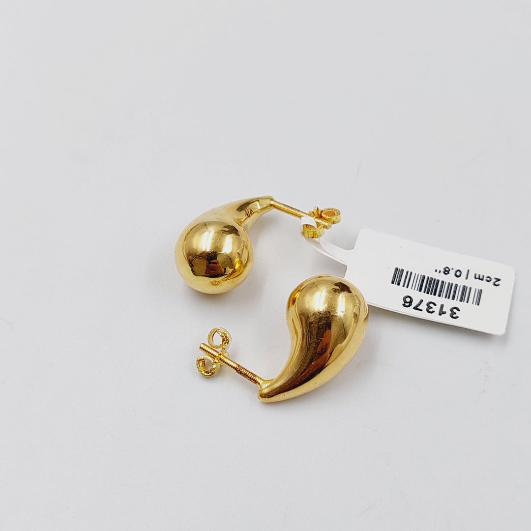 18K Gold Tears Earrings by Saeed Jewelry - Image 3