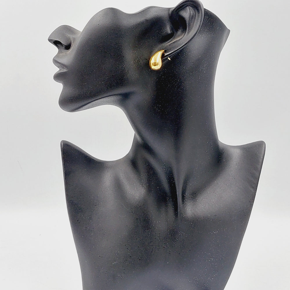 18K Gold Tears Earrings by Saeed Jewelry - Image 2