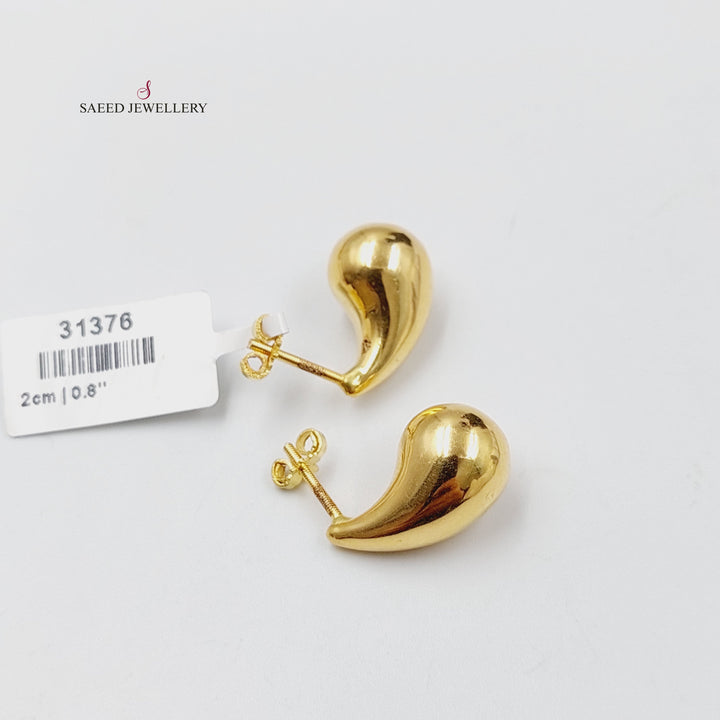 18K Gold Tears Earrings by Saeed Jewelry - Image 4