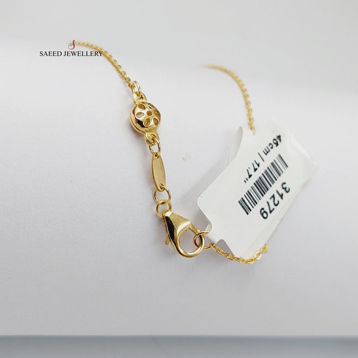 18K Gold Arabic Letter Necklace by Saeed Jewelry - Image 6