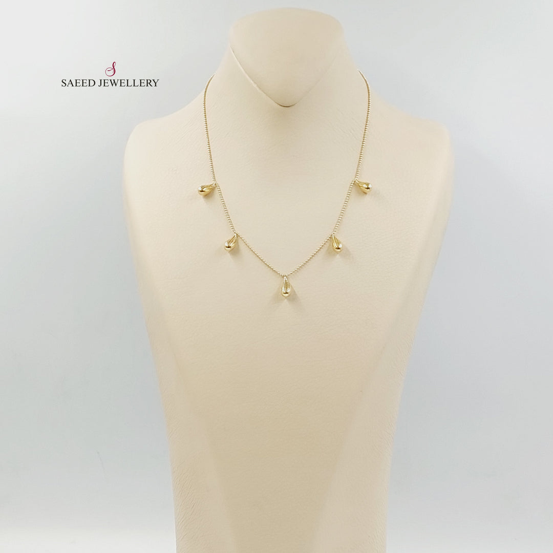 18K Gold Dandash Necklace by Saeed Jewelry - Image 2