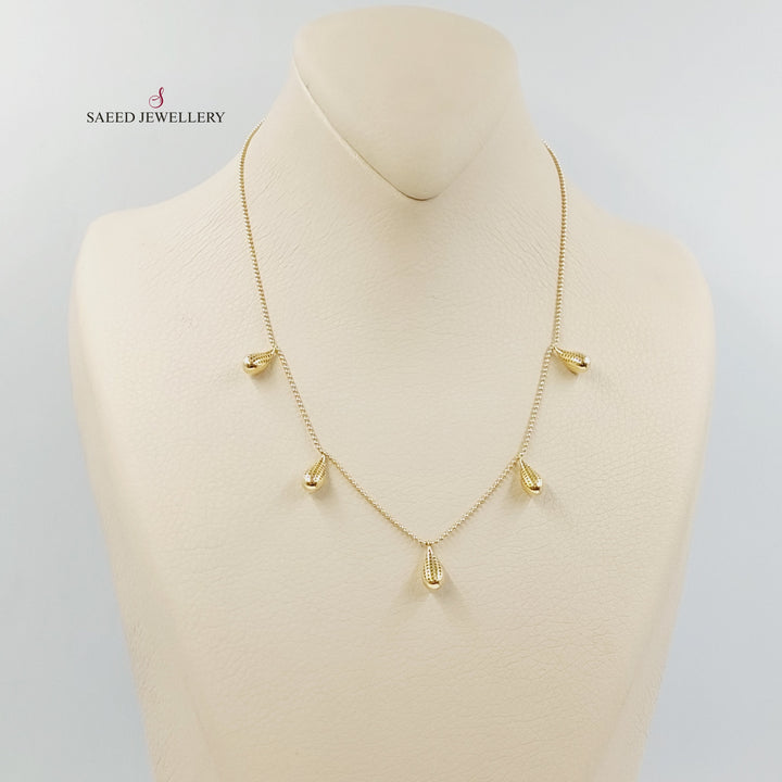 18K Gold Dandash Necklace by Saeed Jewelry - Image 4