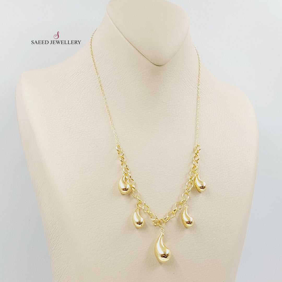 18K Gold Almond Joy Necklace by Saeed Jewelry - Image 3