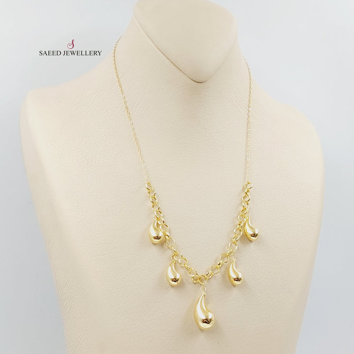 18K Gold Almond Joy Necklace by Saeed Jewelry - Image 3