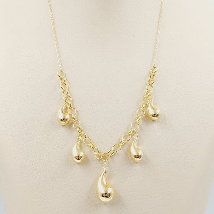 18K Gold Almond Joy Necklace by Saeed Jewelry - Image 4