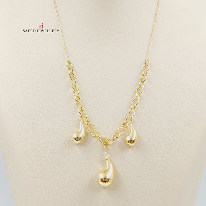 18K Gold Almond Joy Necklace by Saeed Jewelry - Image 2