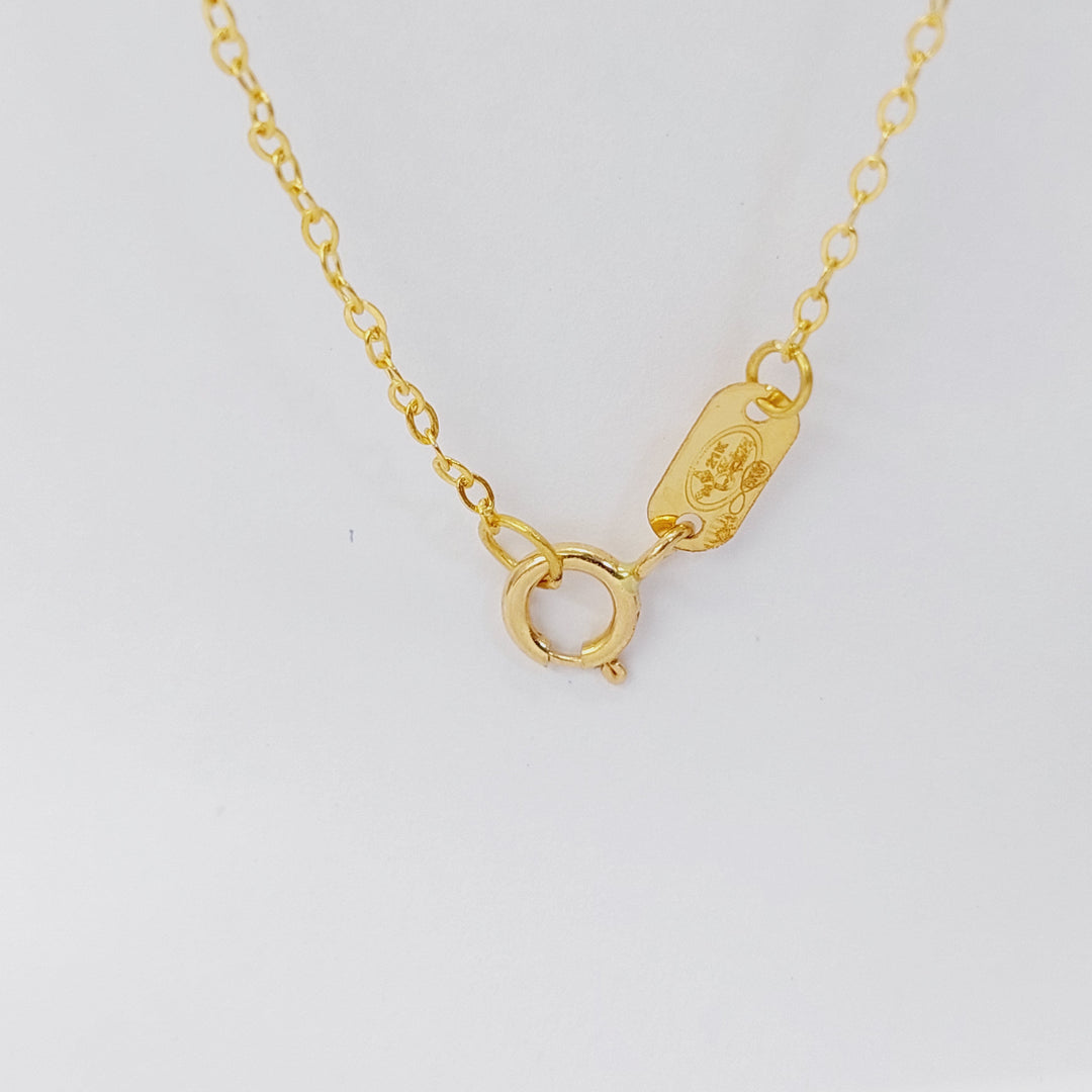 18K Gold Heart Dandash Necklace by Saeed Jewelry - Image 2