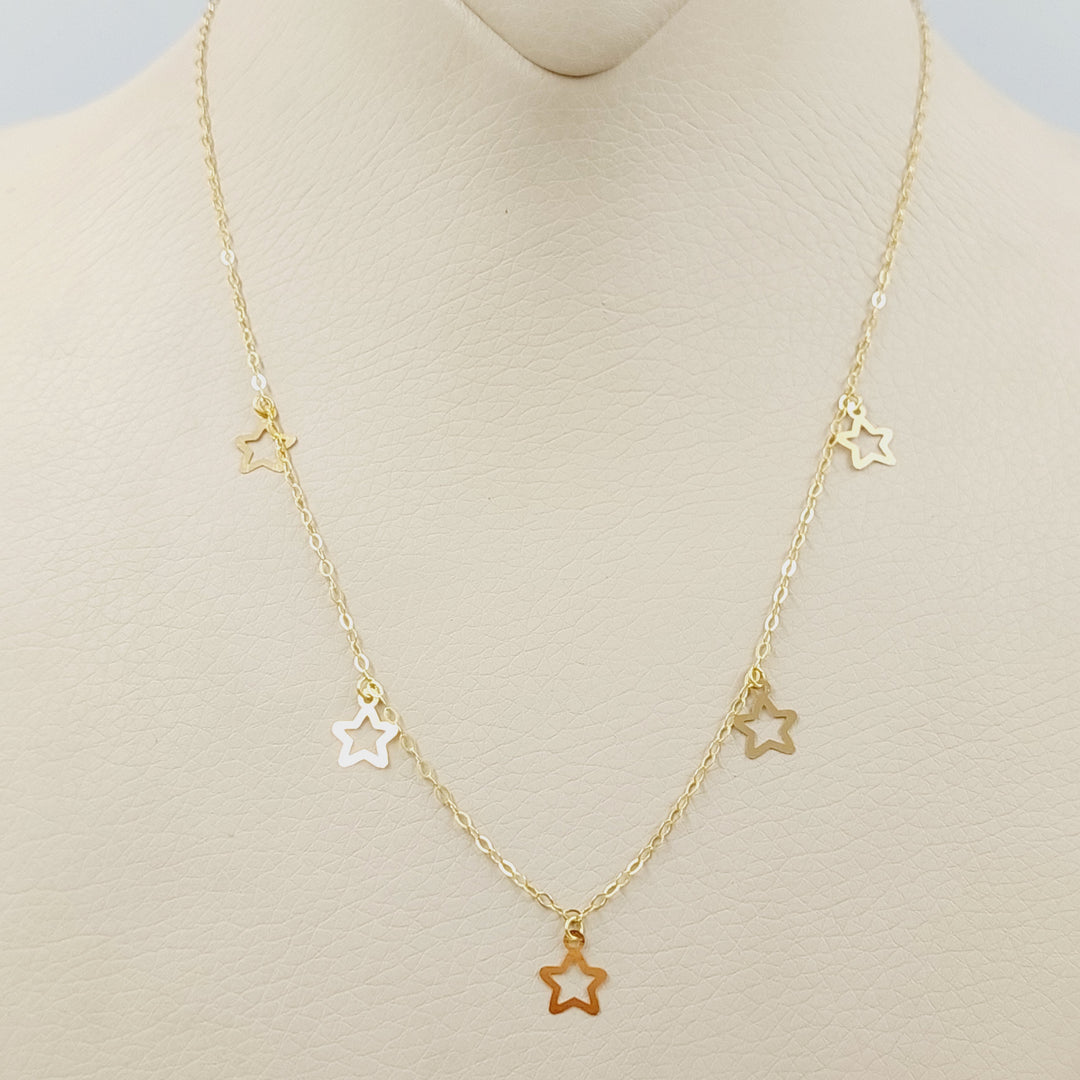 18K Gold Star Dandash Necklace by Saeed Jewelry - Image 5