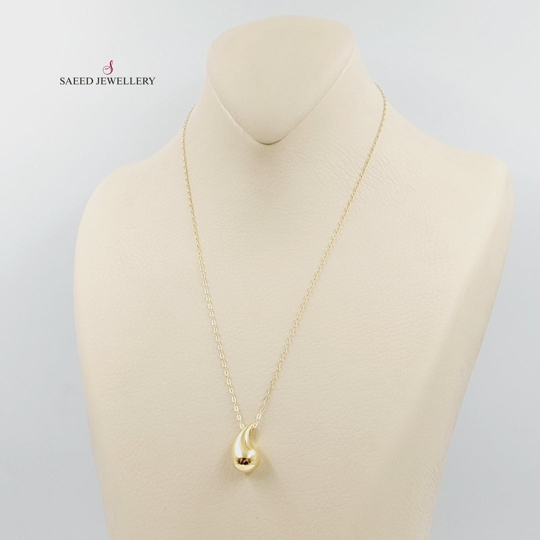 18K Gold Tears Necklace by Saeed Jewelry - Image 1