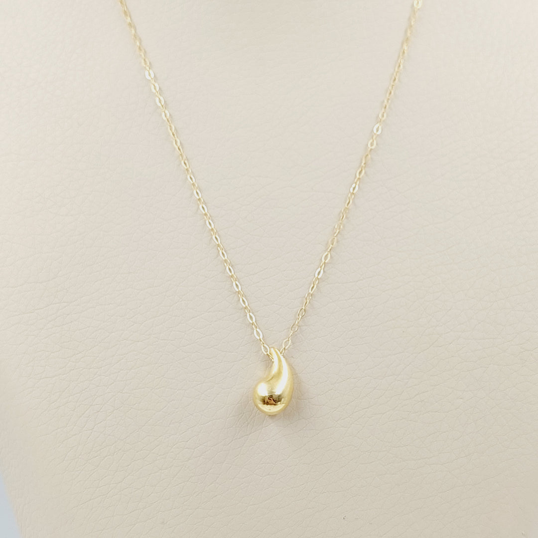 18K Gold Tears Necklace by Saeed Jewelry - Image 5