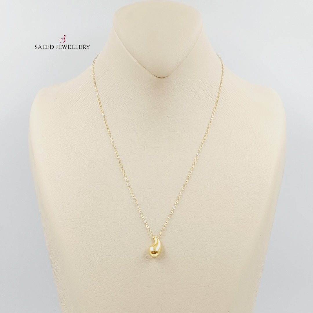 18K Gold Tears Necklace by Saeed Jewelry - Image 1