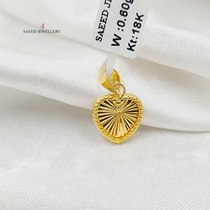 18K Gold Heart Pendant by Saeed Jewelry - Image 1