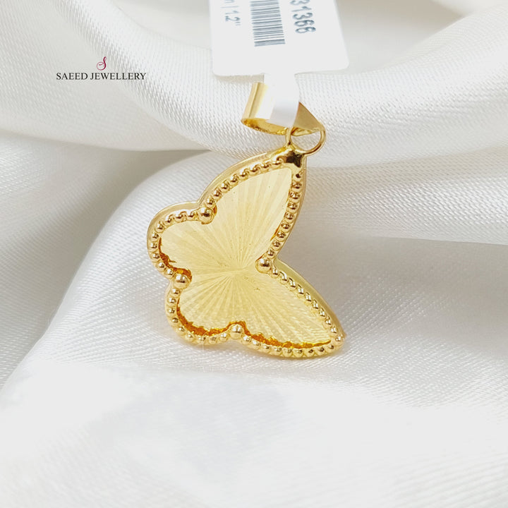 18K Gold Butterfly Pendant by Saeed Jewelry - Image 4