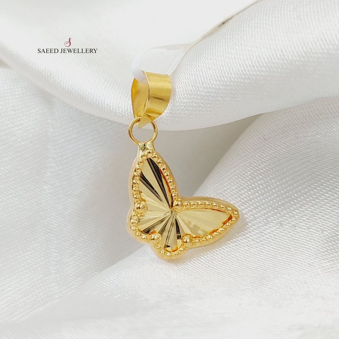 18K Gold Butterfly Pendant by Saeed Jewelry - Image 1