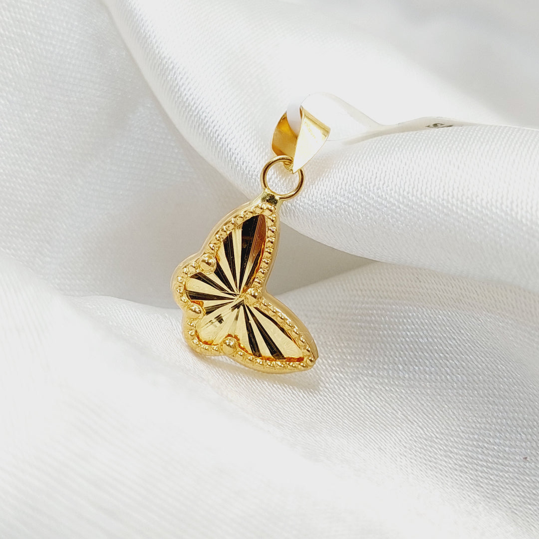 18K Gold Butterfly Pendant by Saeed Jewelry - Image 3