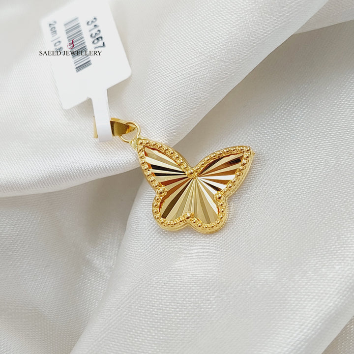 18K Gold Butterfly Pendant by Saeed Jewelry - Image 1