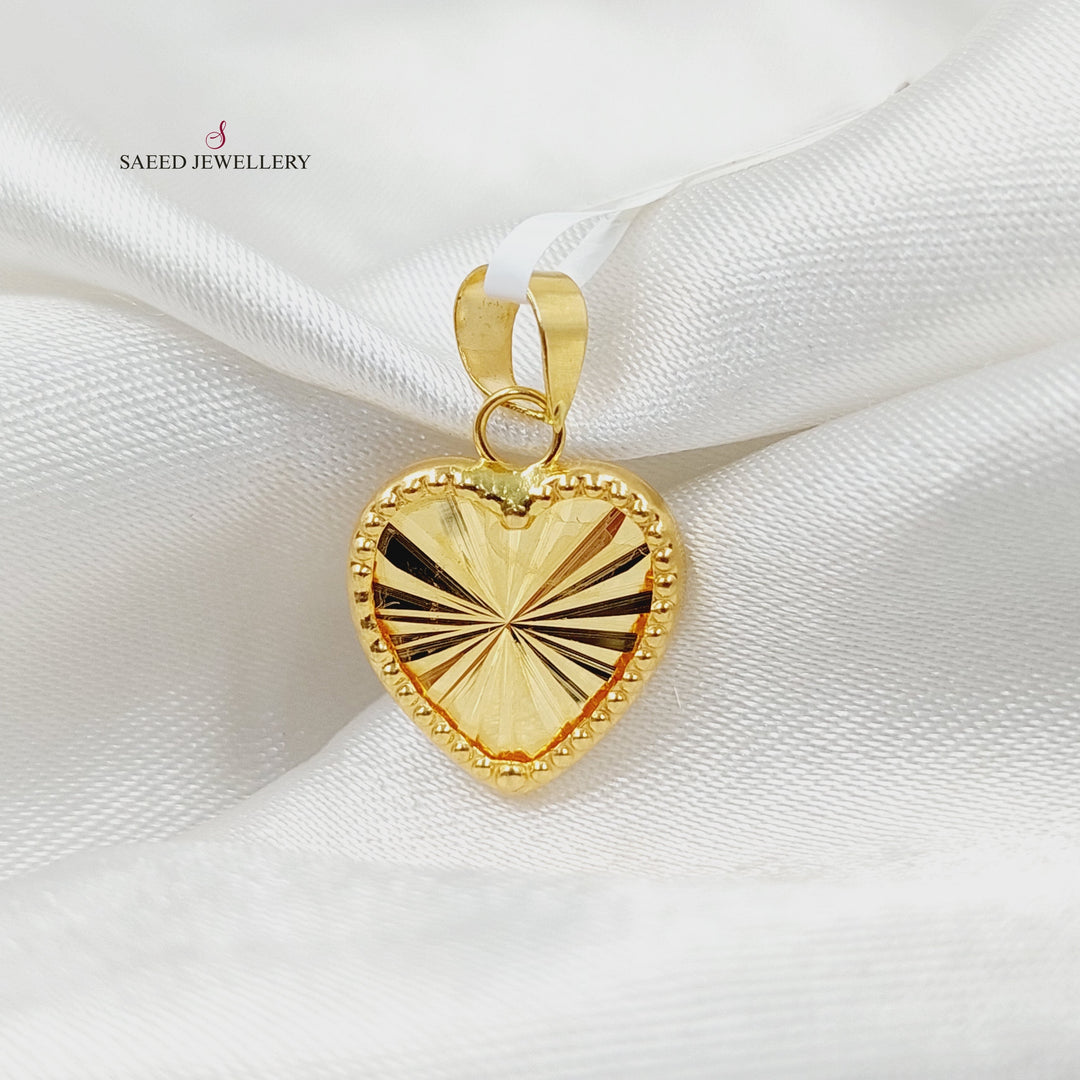 18K Gold Heart Pendant by Saeed Jewelry - Image 1