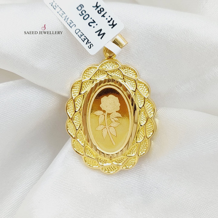 18K Gold Ounce Pendant by Saeed Jewelry - Image 4