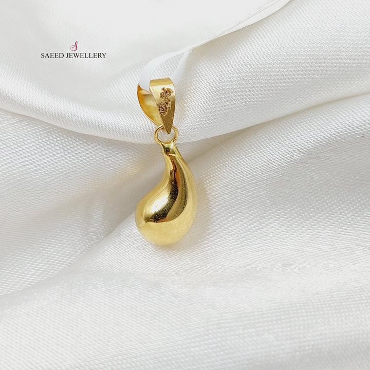 18K Gold Tears Pendant by Saeed Jewelry - Image 4