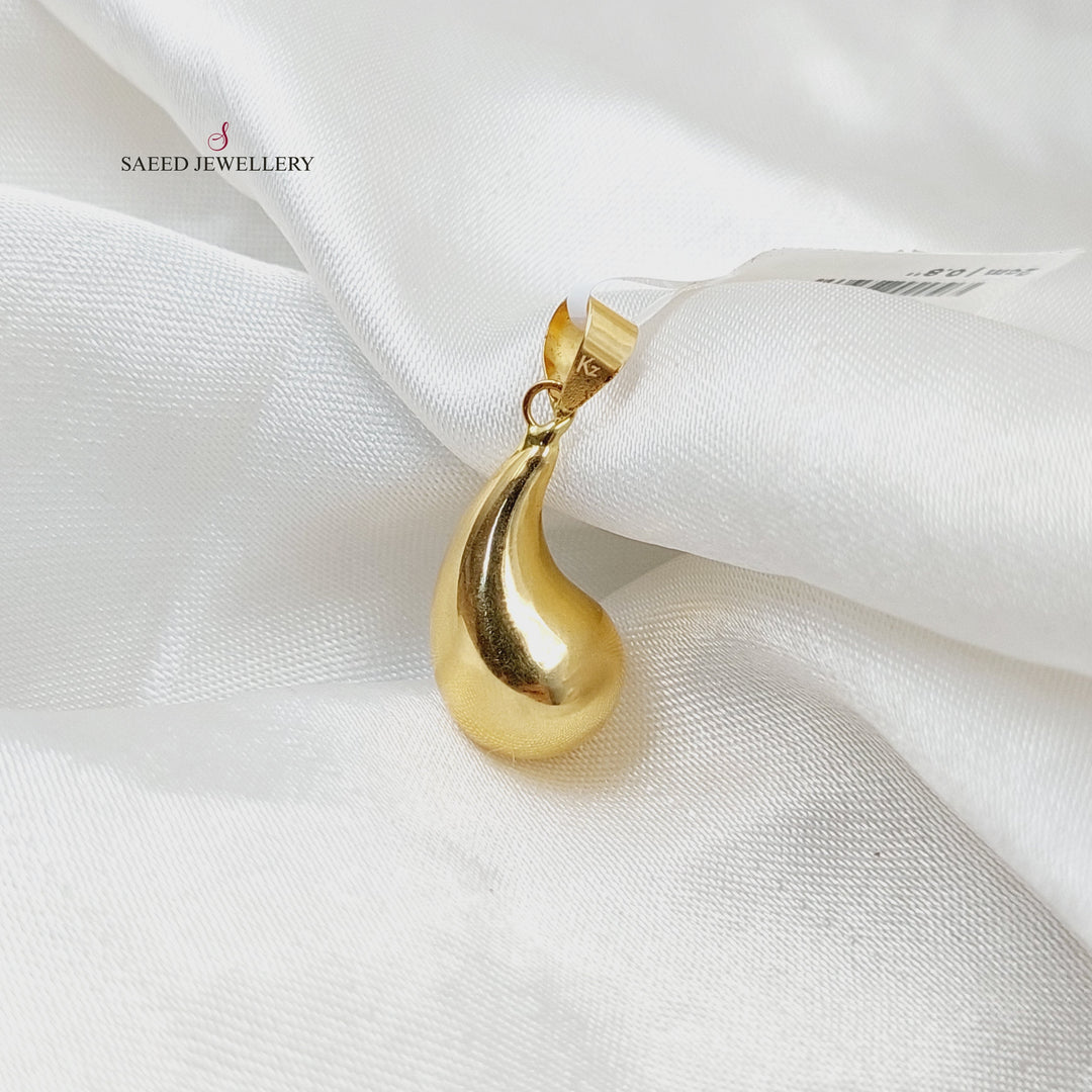 18K Gold Tears Pendant by Saeed Jewelry - Image 4