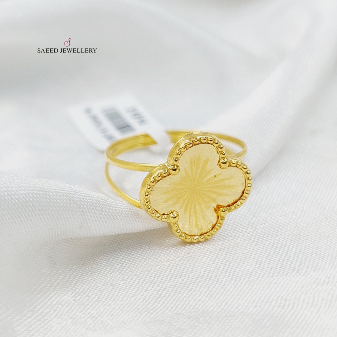 18K Gold Clover Ring by Saeed Jewelry - Image 3