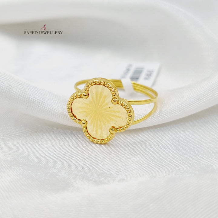 18K Gold Clover Ring by Saeed Jewelry - Image 1