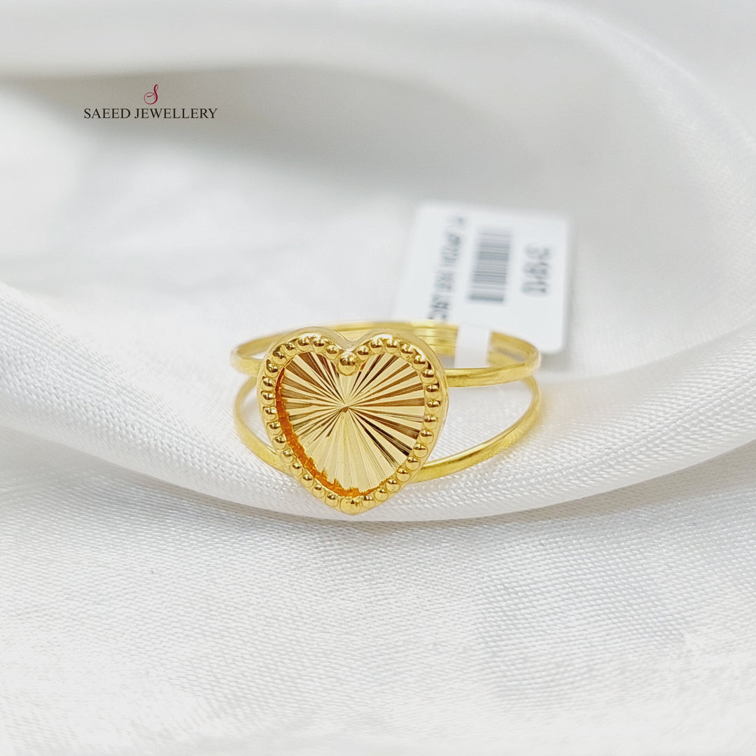 18K Gold Heart Ring by Saeed Jewelry - Image 1