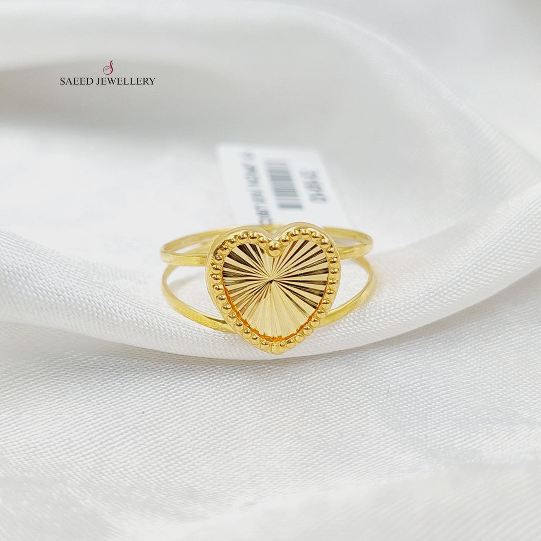 18K Gold Heart Ring by Saeed Jewelry - Image 1