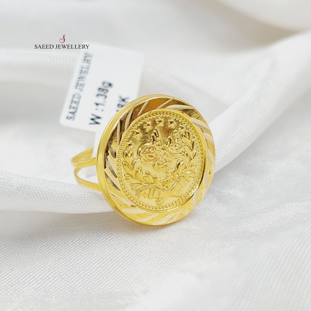 18K Gold Print Rashadi Ring by Saeed Jewelry - Image 1