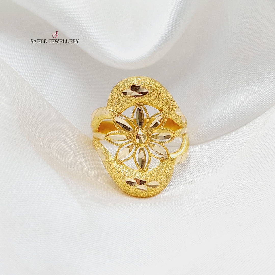 21K Gold Rose Ring by Saeed Jewelry - Image 6