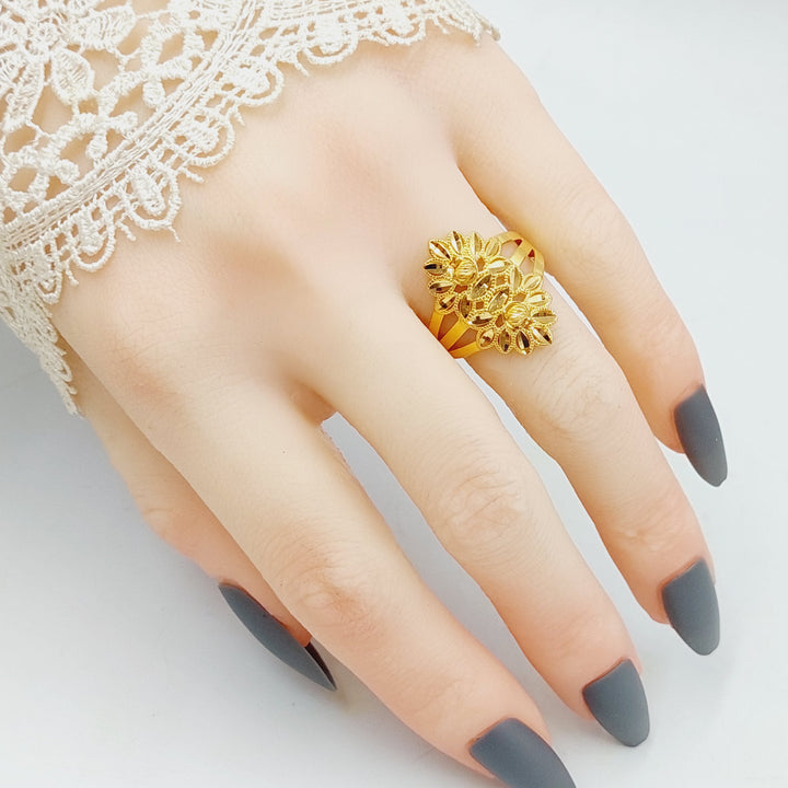 21K Gold Leaf Ring by Saeed Jewelry - Image 10