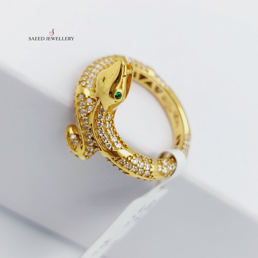 21K Gold Fancy snack Ring by Saeed Jewelry - Image 8