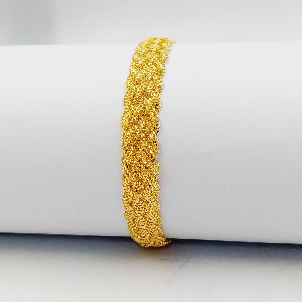 21K Gold Fancy Bracelet by Saeed Jewelry - Image 2