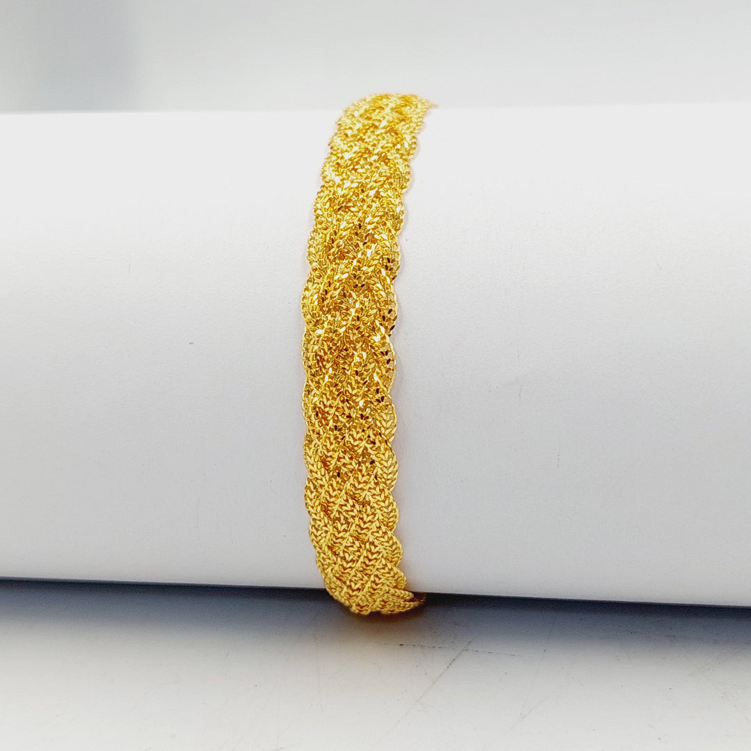 21K Gold Fancy Bracelet by Saeed Jewelry - Image 2