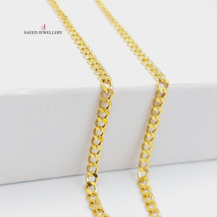 21K سنسال حلقات مبسط 3.5mm-مجوهرات الشيخ سعيد-Saeed Jewelry 