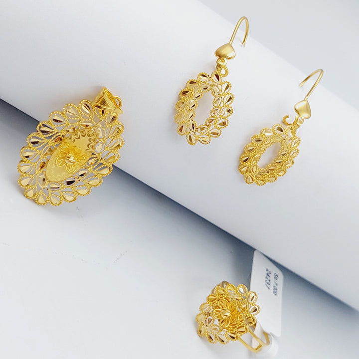 21K Gold 3 -piece set by Saeed Jewelry - Image 2