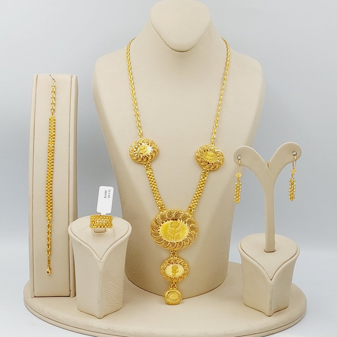 21K Gold 4 -piece ounce set by Saeed Jewelry - Image 1