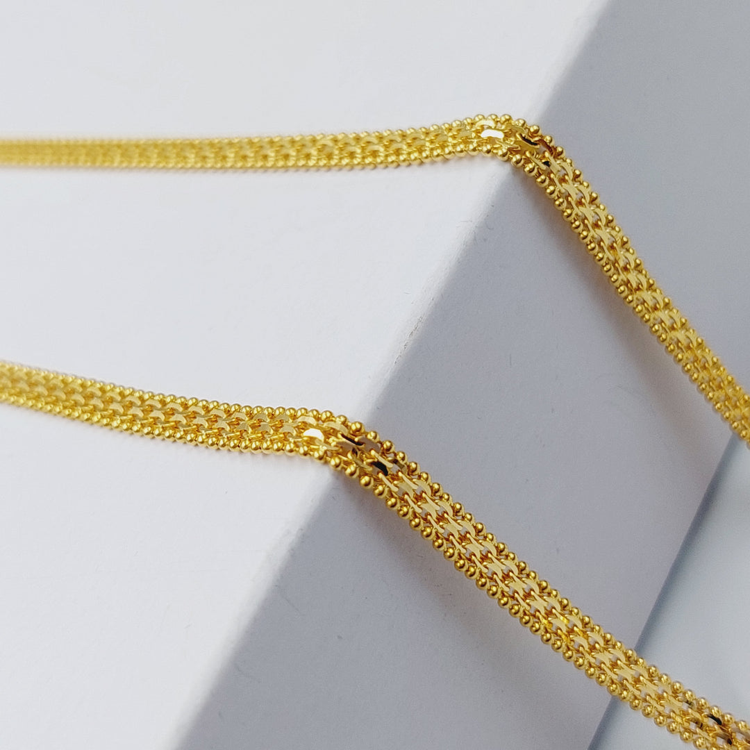 21K Gold 45cm Fansy Chain by Saeed Jewelry - Image 5