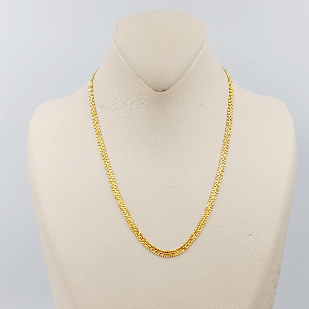 21K Gold 45cm Fansy Chain by Saeed Jewelry - Image 1